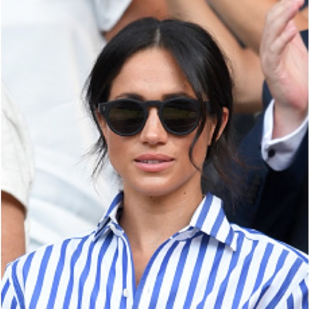 Illesteva Leonard Sunglasses in White Tortoise/Grey